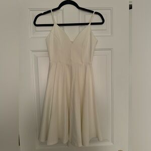 White Lulus skater dress